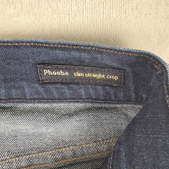 Citizens of Humanity Phoebe Slim Straight Crop Jeans Women's Size 26 Dark Blue - Picture 5 of 13